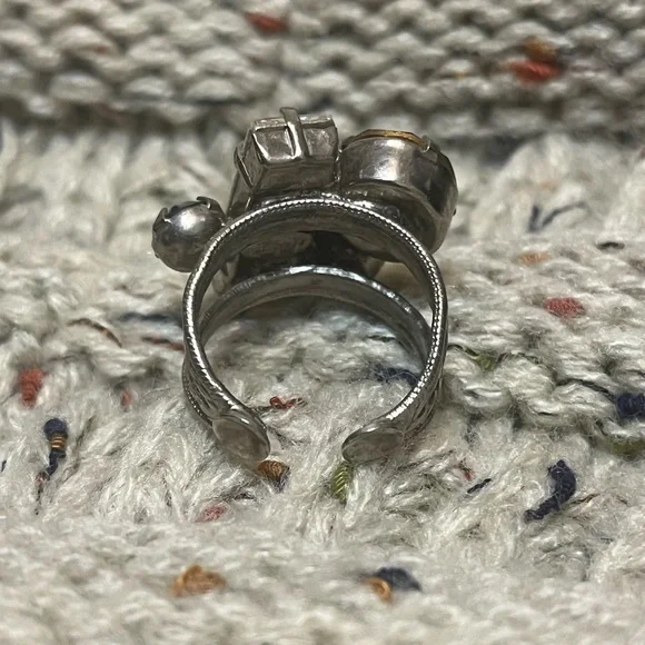 Sorrelli Blue and Red Crystal Ring - Picture 5 of 11